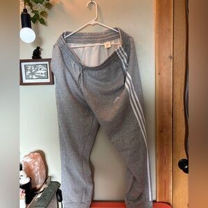 Adidas Gray Sweatpants Tapered Ankle - Men’s XL - Excellent Condition
